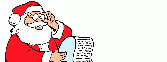 santa's list clipart - photo #13